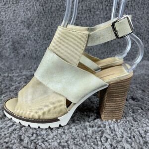 Anthropologie Morena Gabbrielli Heel Sandals Womens 7 Ankle Strap Made in Italy